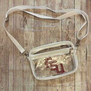 Clear Crossbody Bag with FSU Logo